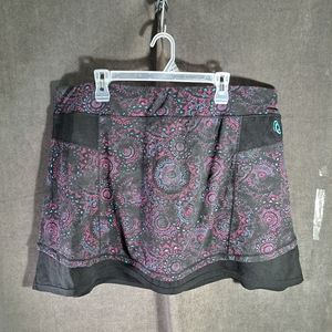 Addition Elle Active Zone Essentials Black Pink Purple Teal Skort VG 2X